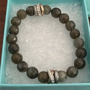 Brighton Limited Double Neptune Bead Stretch Bracelet Labradorite